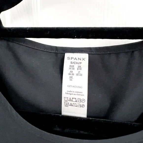 SPANX Yes Pleats Peplum Tank in Very Black - Picture 4 of 4